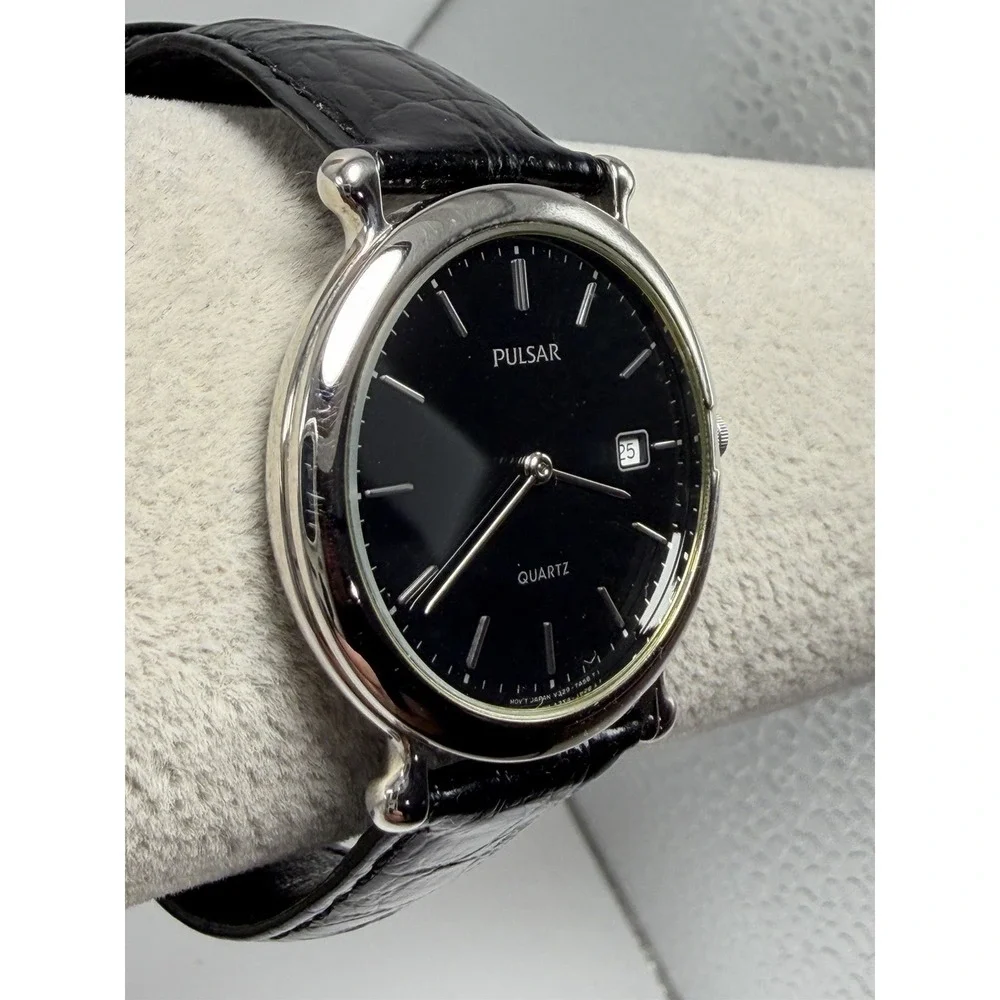 Pulsar V329-7A20 New Battery Unisex Thin Watch‎ 34MM 7.25